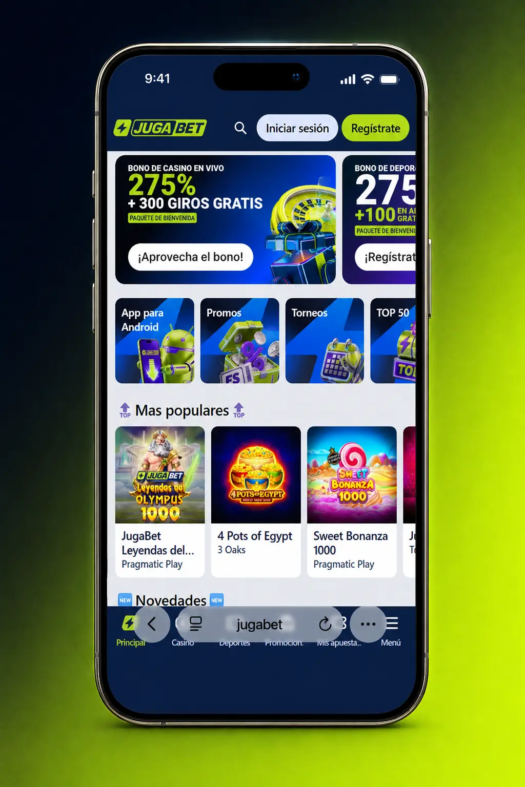 Pasos para descargar la app Jugabet en iOS