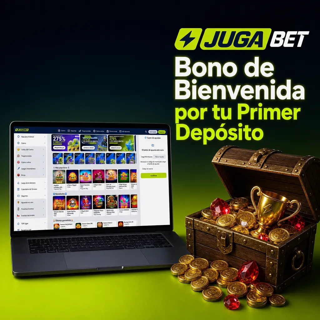Bono de bienvenida de Jugabet para el primer depósito